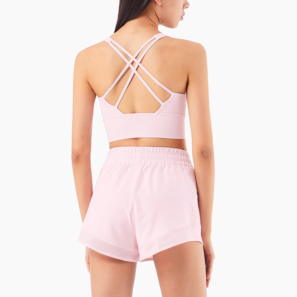 Short court avec doublure - Rose